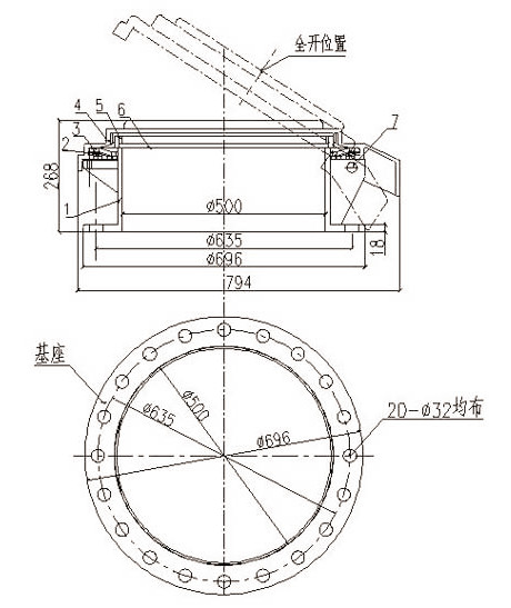 压力真空释放阀结构图